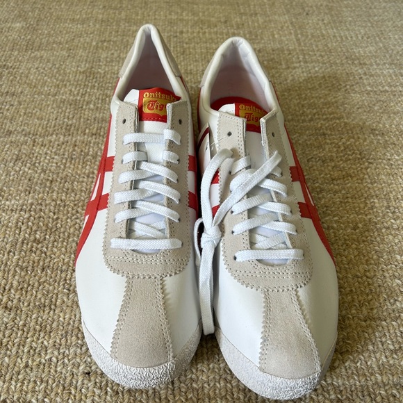 Onitsuka Tiger by Asics Red and White Sneakers - Picture 1 of 10